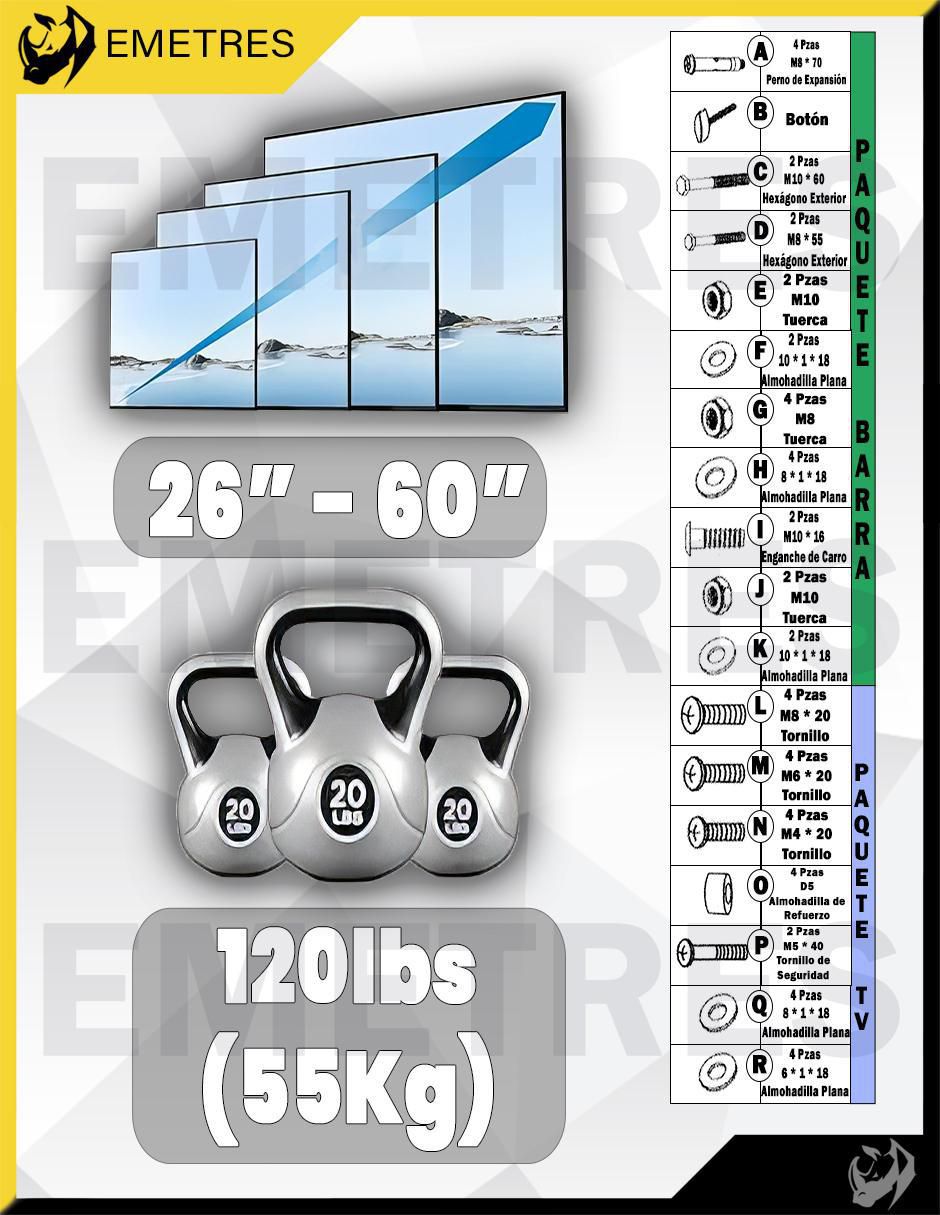 Soporte para pantalla inclinable 8