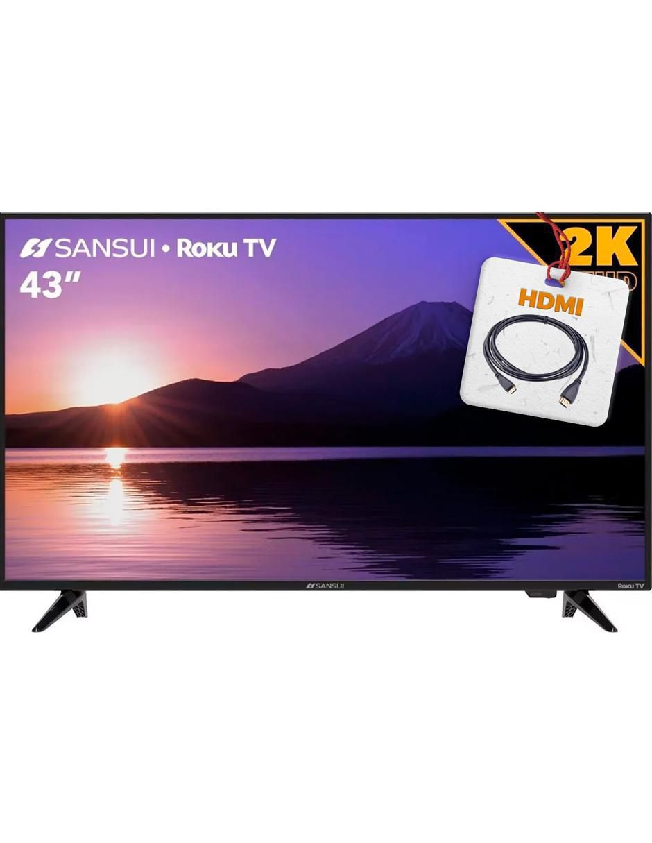 Pantalla Smart TV LED de 43 pulgadas Full HD SMX43P+HDMI con Roku TV