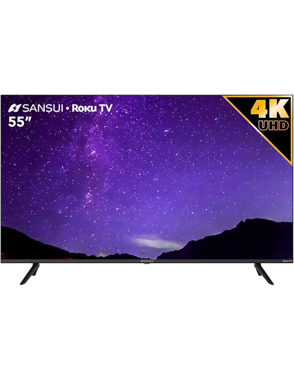 Pantalla Smart TV LED de 55 pulgadas 4K SMX55P+HDMI con Roku TV 2