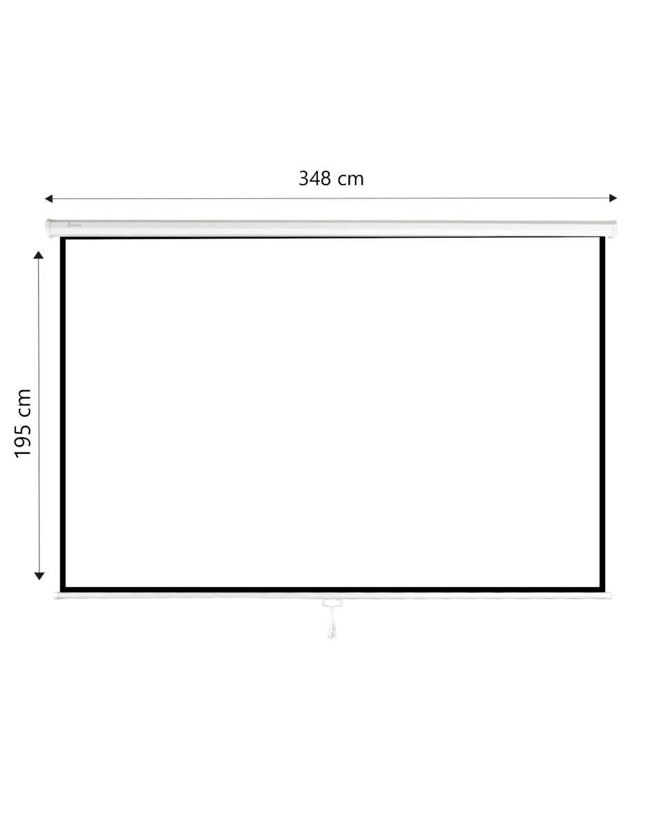 Pantalla proyector manual mkz-panta150mbla 8