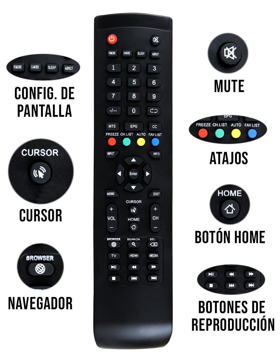 Control remoto para Smart TV CE-P77 5
