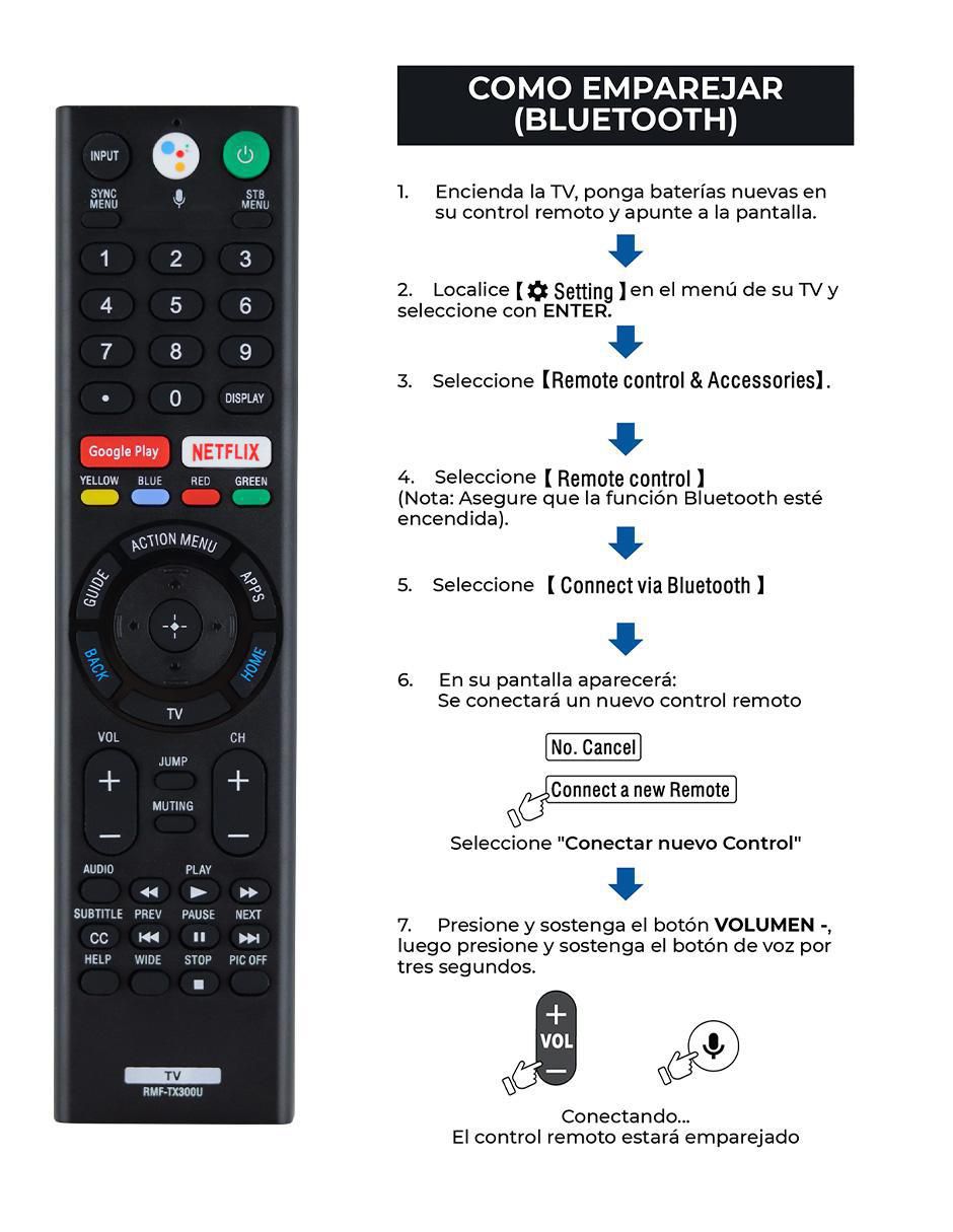 Control remoto para smart tv ce-tx300u 12