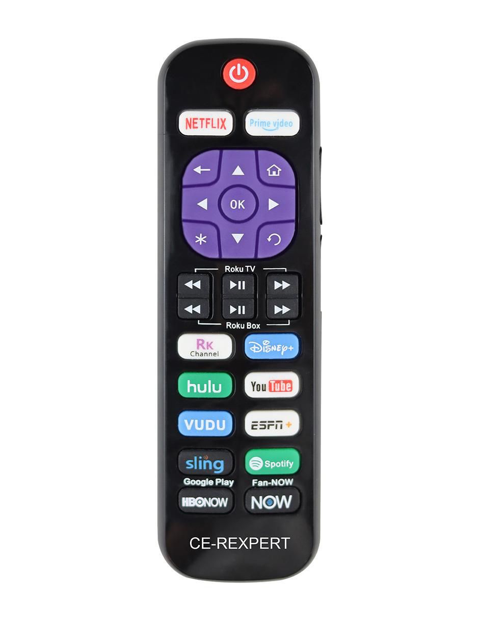 Control remoto para Smart TV CE-REXPERT Roku TV, modelos Express y Premiere Control remoto para Smart TV CE-REXPERT Roku TV, modelos Express y Premiere