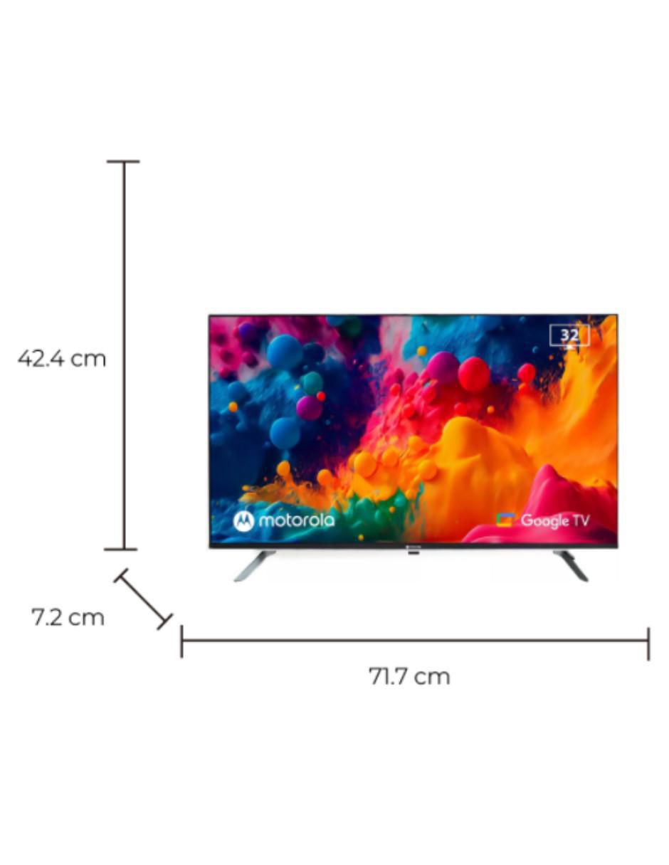 Pantalla Smart TV LED de 32 pulgadas HD MOT32HLE11 con Google TV 5