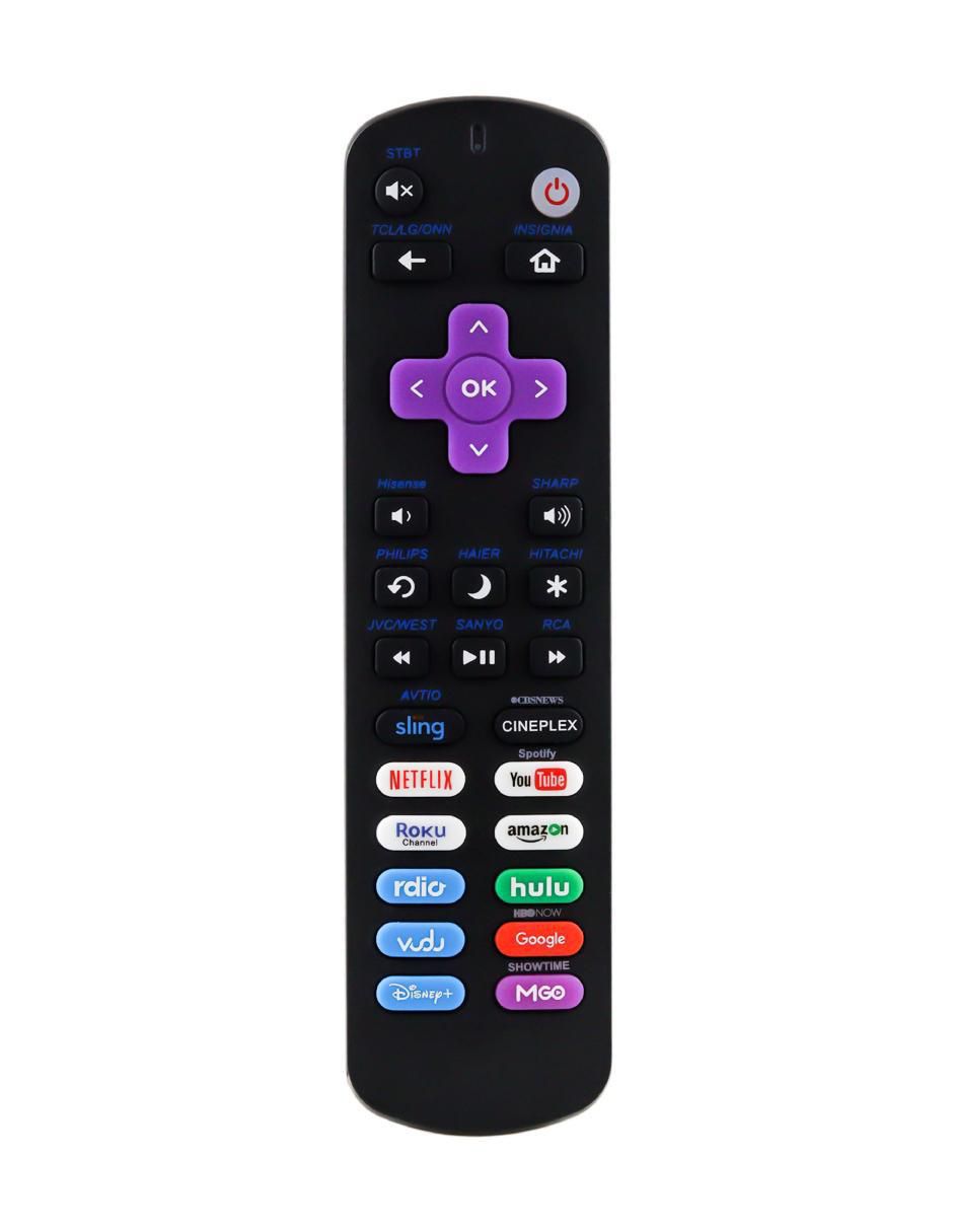 Control remoto para Smart TV CE-4RK TCL, LG, Insignia, Hisense, Sharp, Philips, Haier y Hitachi con sistema Roku