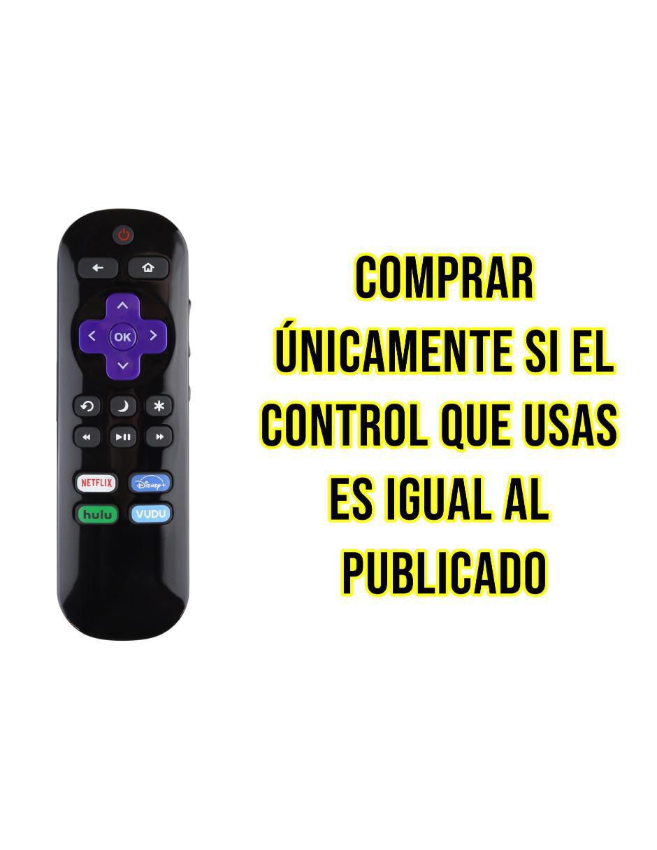 Control remoto para smart TV CE-50R7 Hisense Roku TV 7