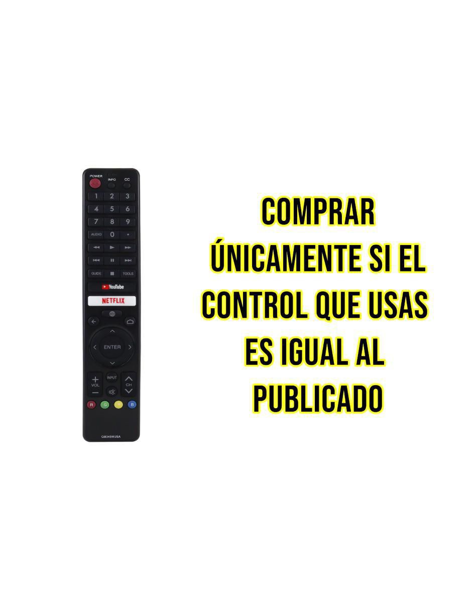 Control remoto para smart TV CE-CS67 Sharp 4K 7