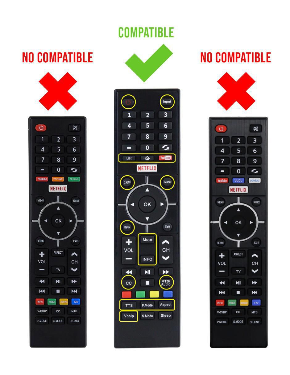 Control remoto para smart TV CE-H89 Atvio 6