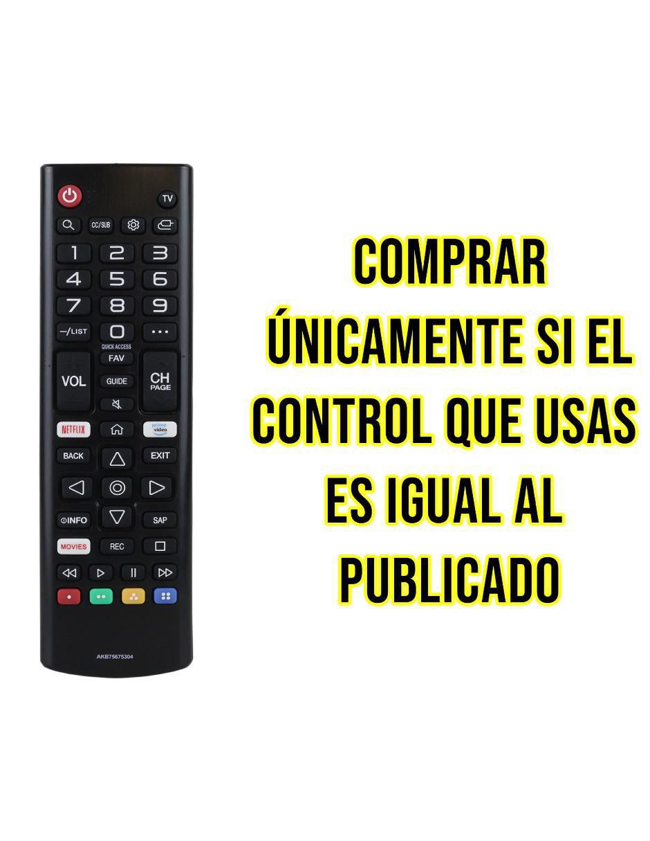 Control remoto para smart TV CE-LM2 LG AKB75675304 6