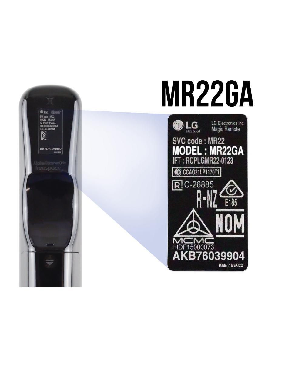 Control remoto para Smart TV MR22GA LG Magic Remote Modelo 2022 5