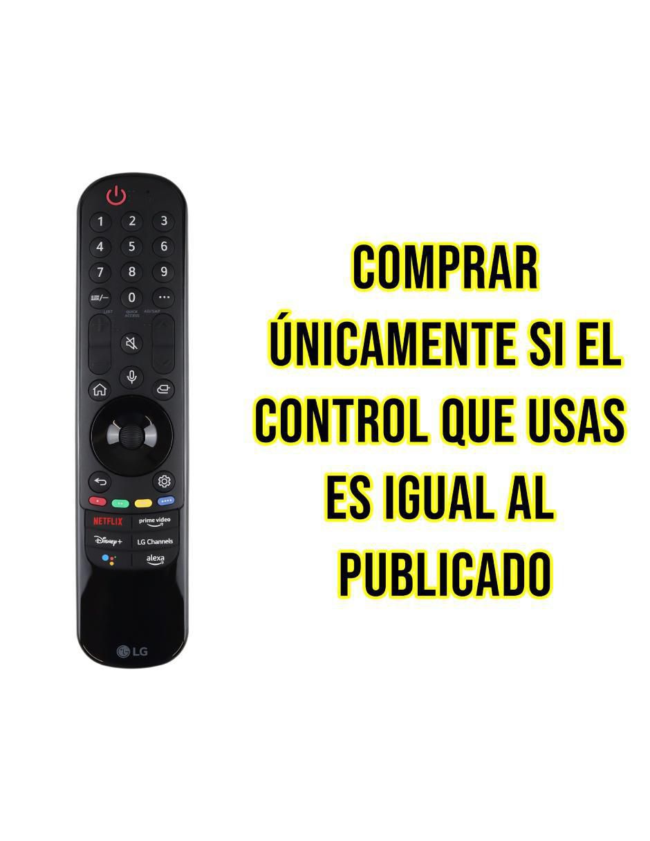 Control remoto para Smart TV MR22GA LG Magic Remote Modelo 2022 8