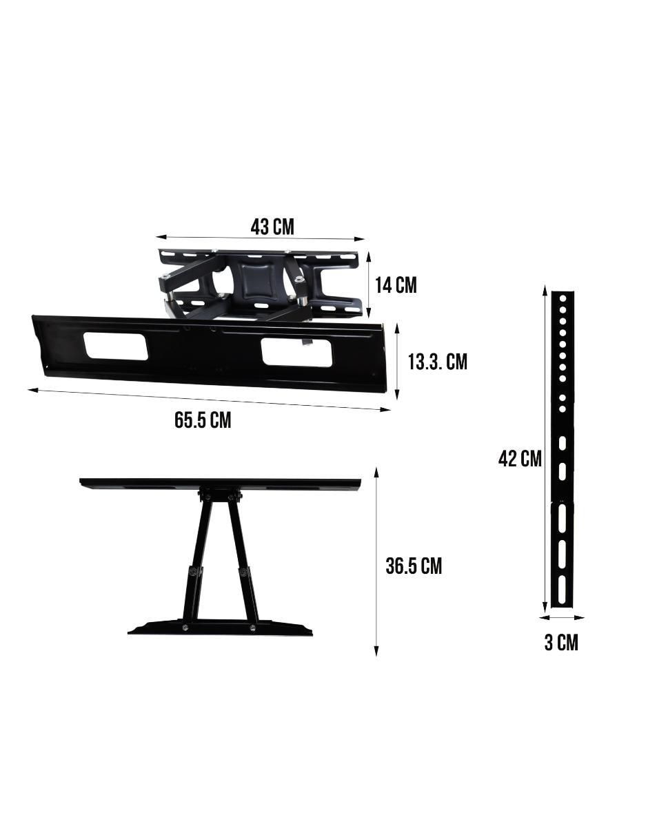 Soporte para pantalla fijo 23 - 83 pulgadas 7