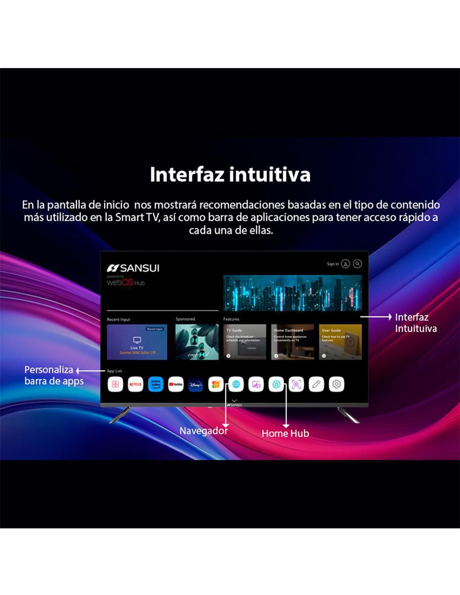 Pantalla Smart TV LED de 55 pulgadas 4K/UHD SMX55VAUW 4