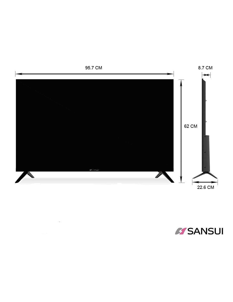 Pantalla Smart TV LED de 43 pulgadas 4K/UHD SMX43VAUG con Google TV 4