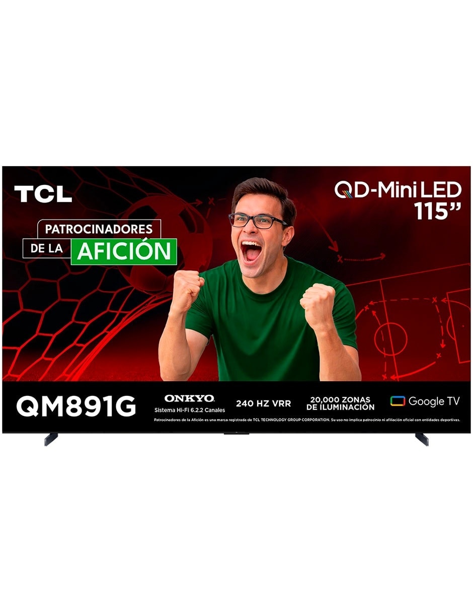 Pantalla Smart TV QD- mini LED de 115 pulgadas 4K/UHD 115QM891G con Google TV