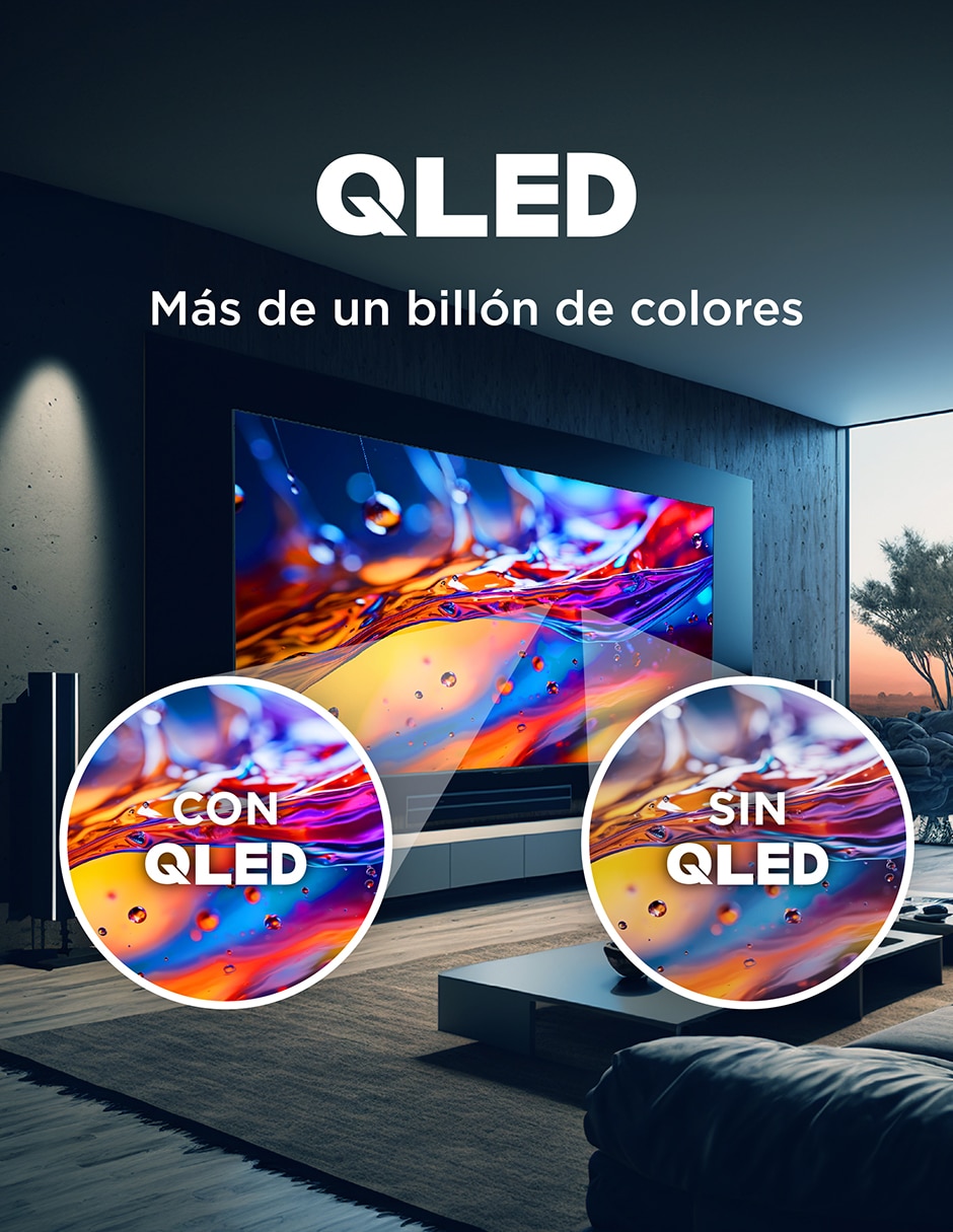 Pantalla Smart TV QD- mini LED de 115 pulgadas 4K/UHD 115QM891G con Google TV 10