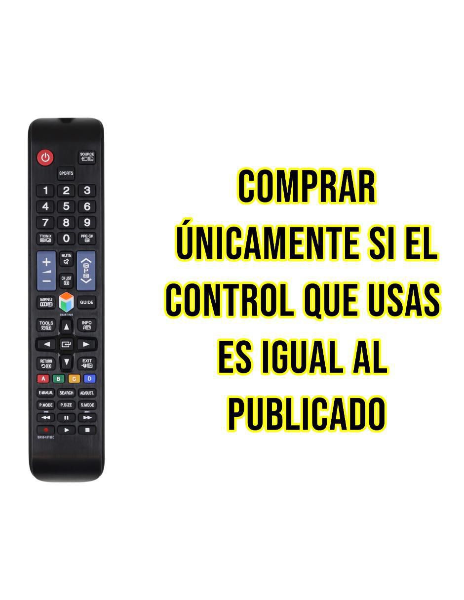 Control remoto para Smart TV Ce-Aa59 Samsung AA59-00582A, BN59-01178K AA59-00580A 5