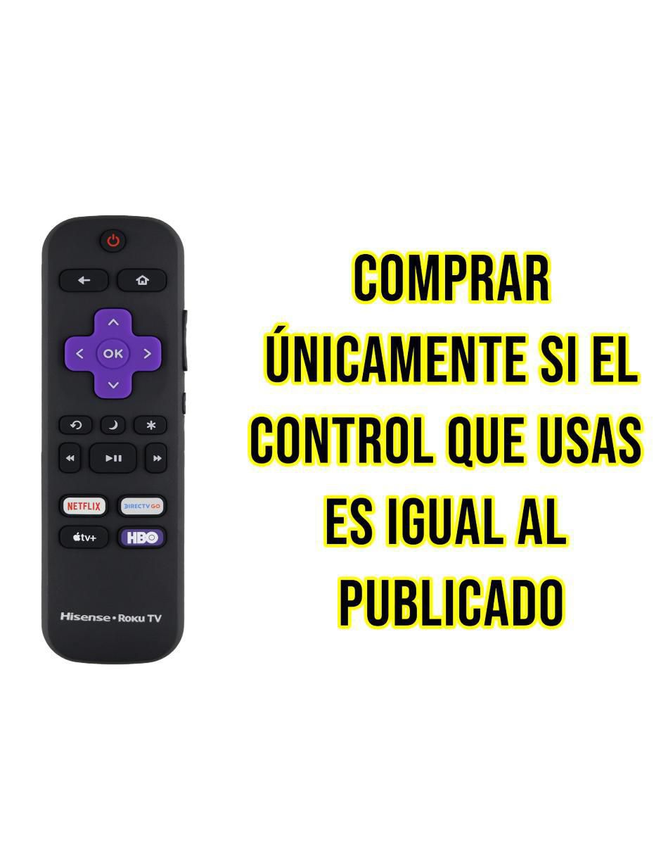Control remoto para Smart TV Expert Ri-Neru-H Hisense Roku 2