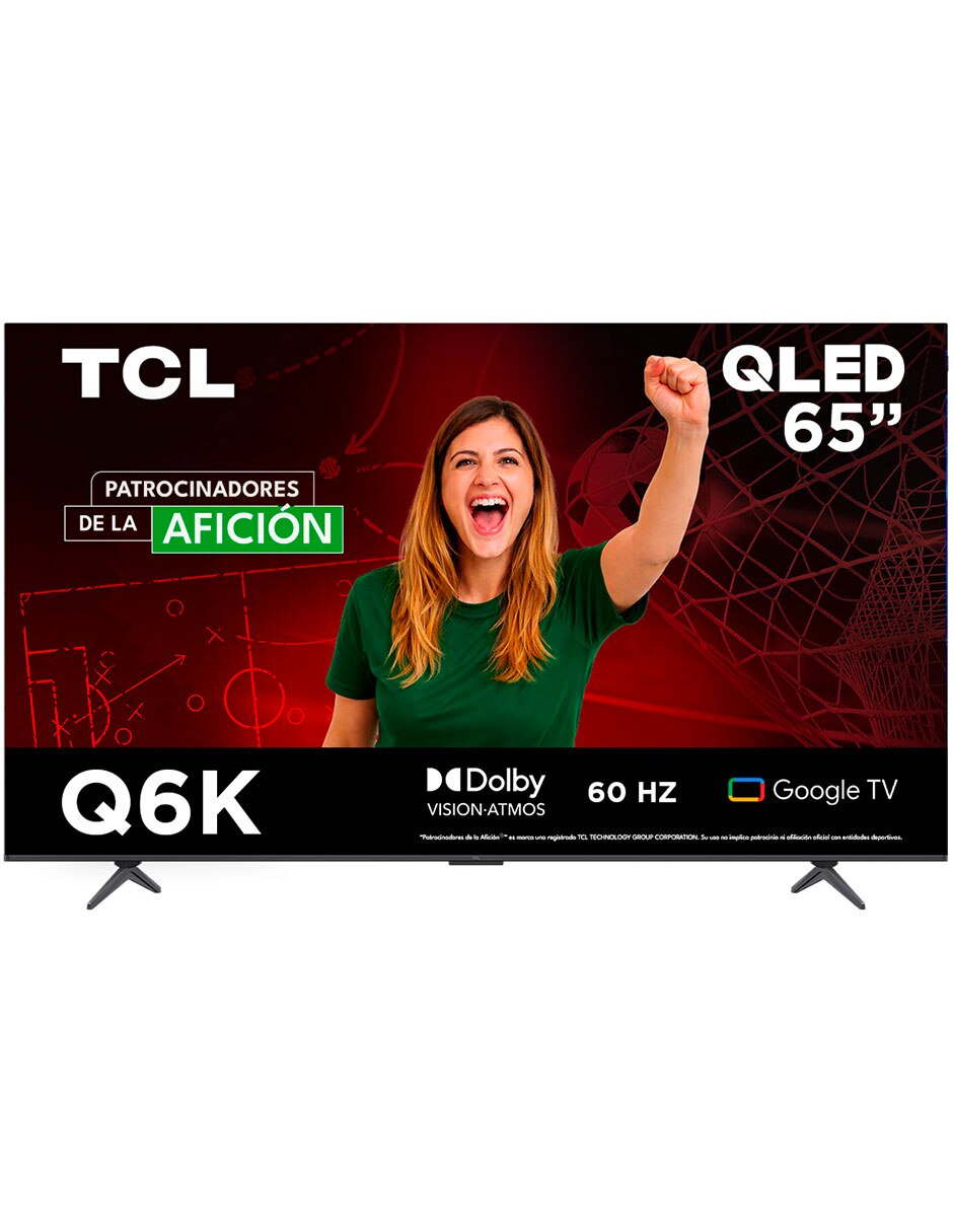 Pantalla Smart TV QLED de 65 pulgadas 4K/UHD 65Q6K con Google TV