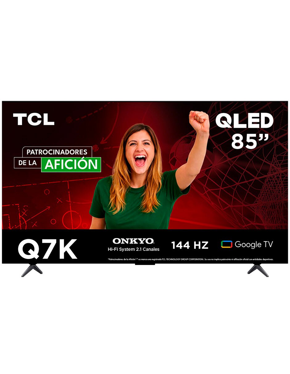 Pantalla Smart TV QLED de 85 pulgadas 4K/UHD 85Q7K con Google TV