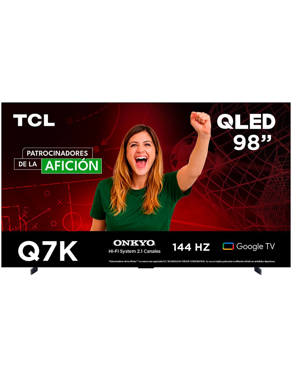 Pantalla Smart TV QLED de 98 pulgadas 4K/UHD 98Q7K con Google TV