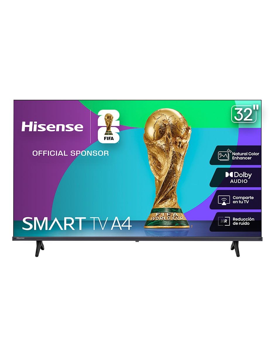 Pantalla Smart TV LED de 32 Pulgadas HD 32A4NV con AI Sports Mode