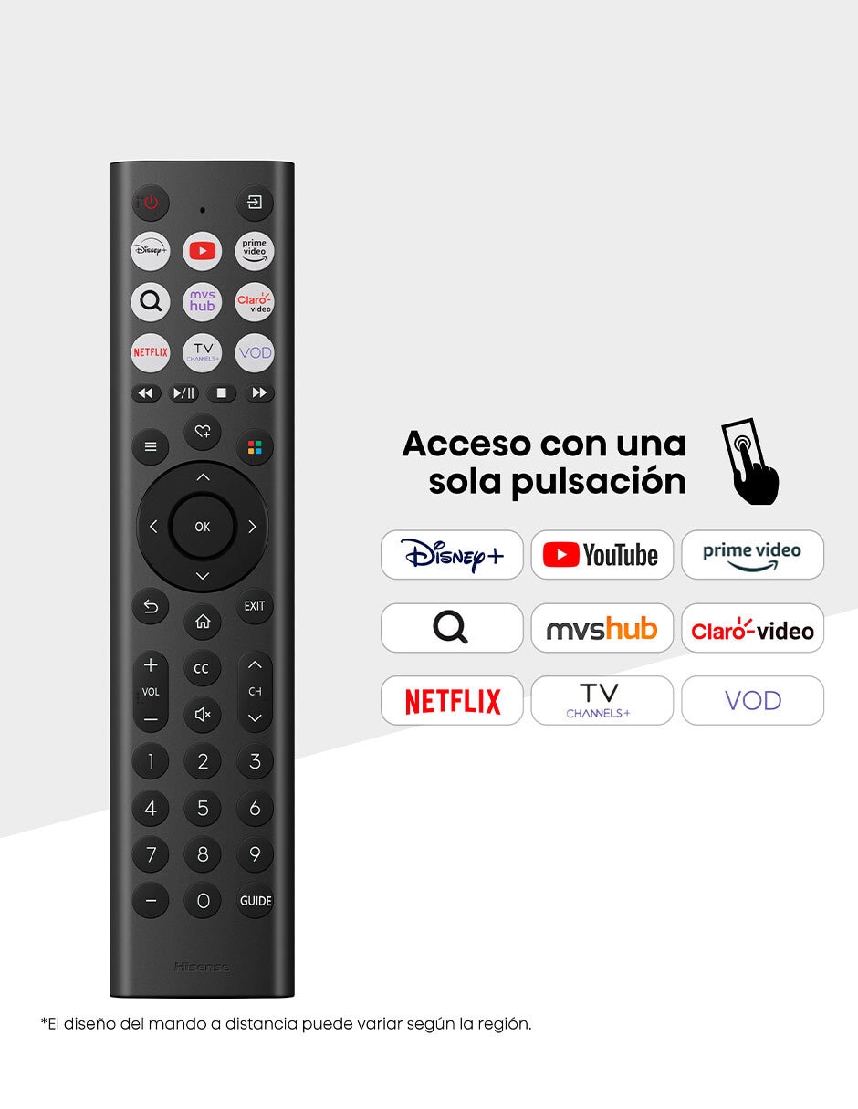 Pantalla Smart TV LED de 32 Pulgadas HD 32A4NV con AI Sports Mode 3