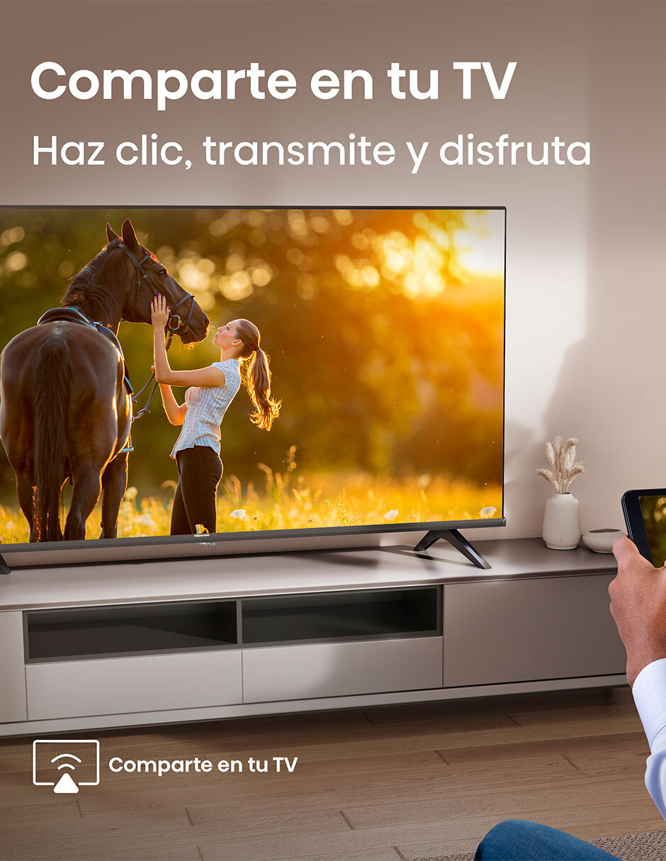 Pantalla Smart TV LED de 32 Pulgadas HD 32A4NV con AI Sports Mode 8
