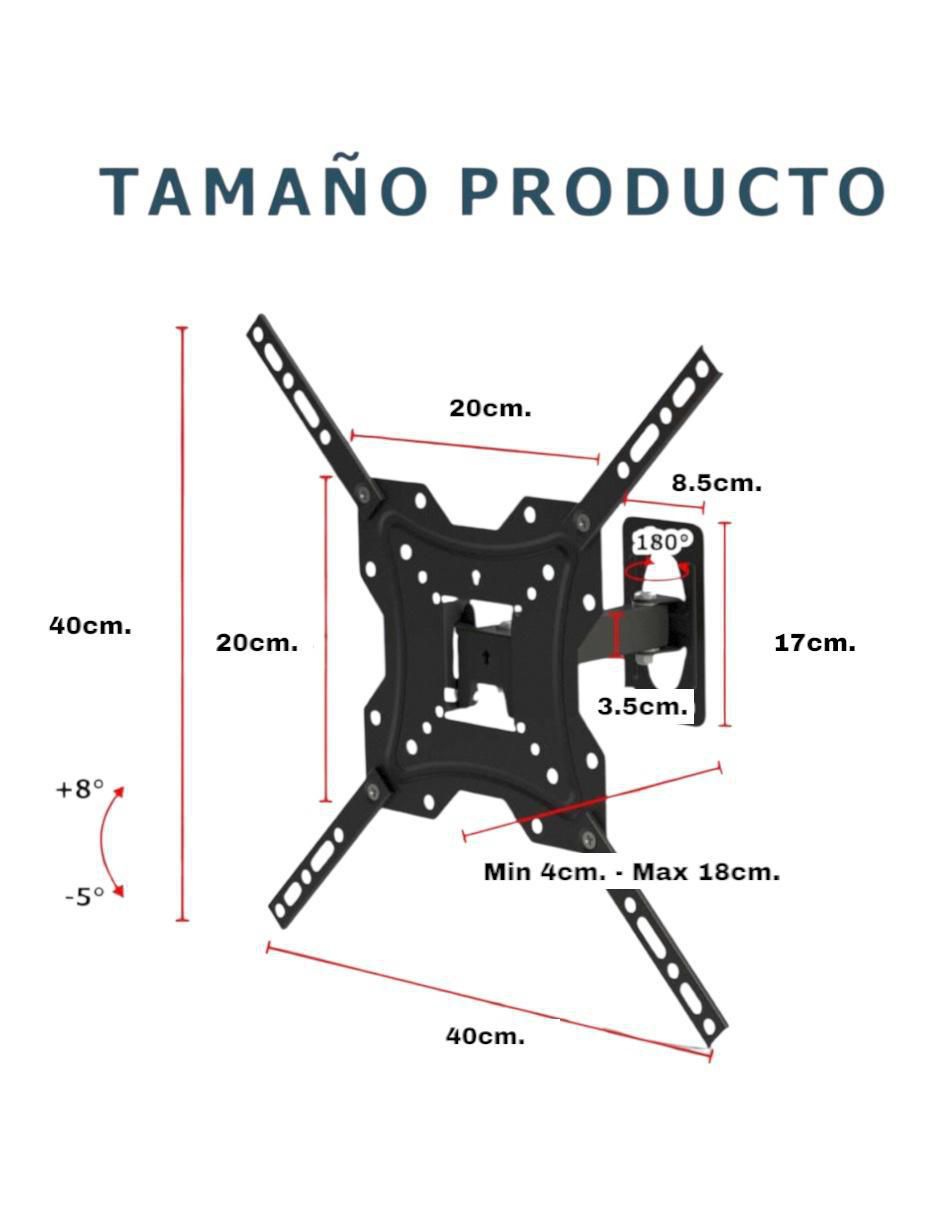 Soporte para pantalla articulado  19 - 55 pulgadas 6
