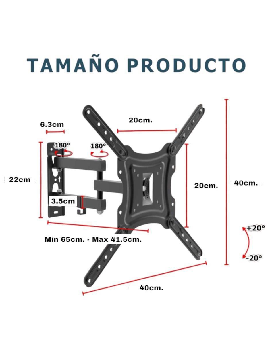 Soporte para pantalla articulado 23 - 55 pulgadas 6