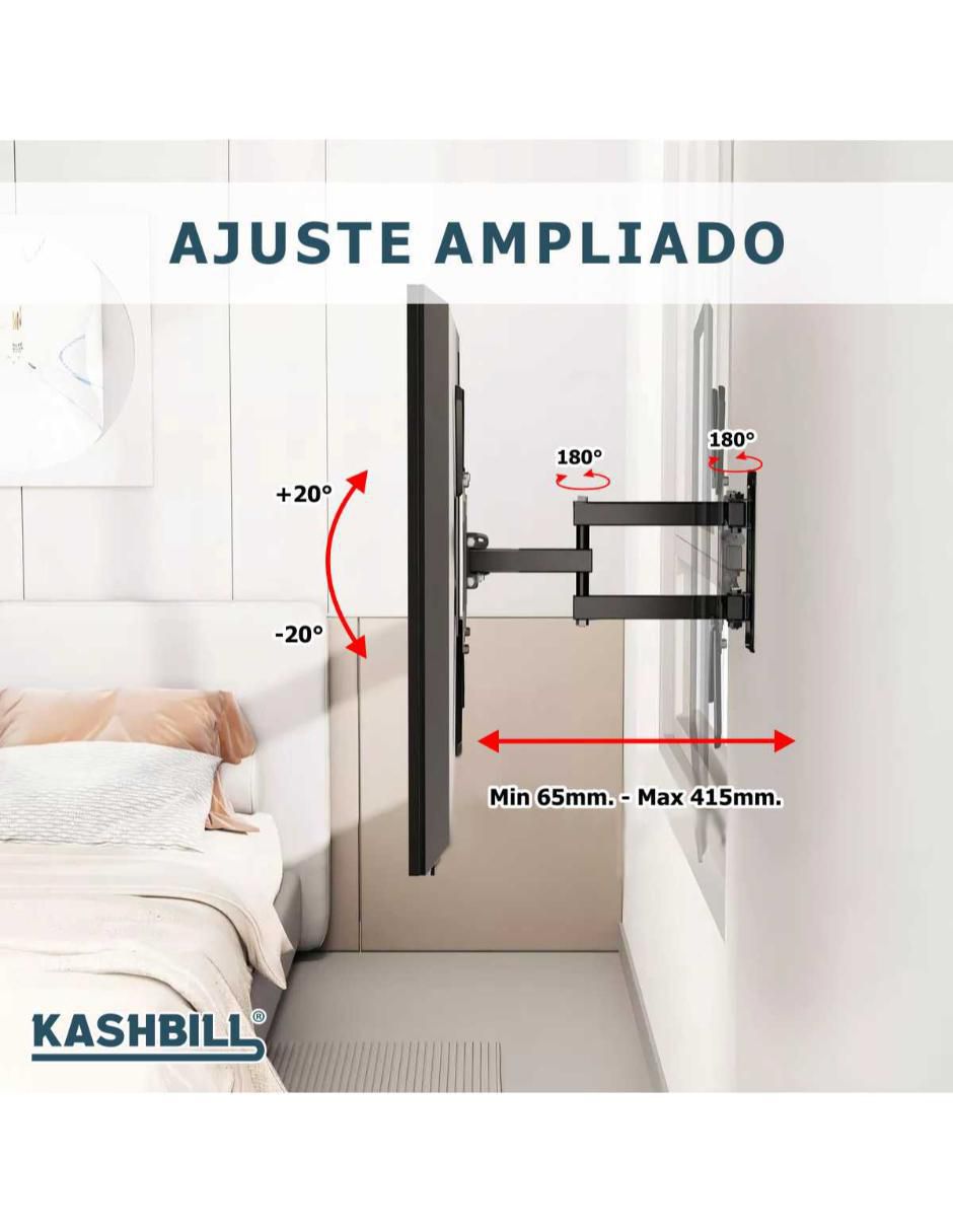 Soporte para pantalla articulado 23 - 55 pulgadas 5