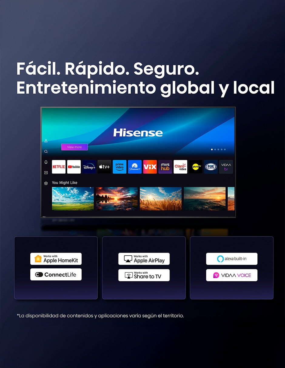 Pantalla smart TV QLED de 43 pulgadas 4k 43QD6QV con AI Smooth Motion 9