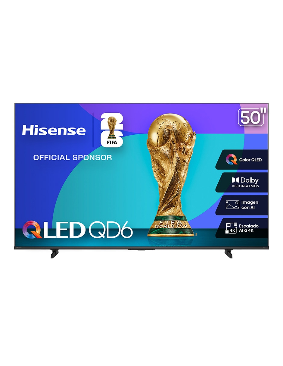 Pantalla Smart tv QLED de 50 Pulgadas 4K 50QD6QV con AI Smooth Motion