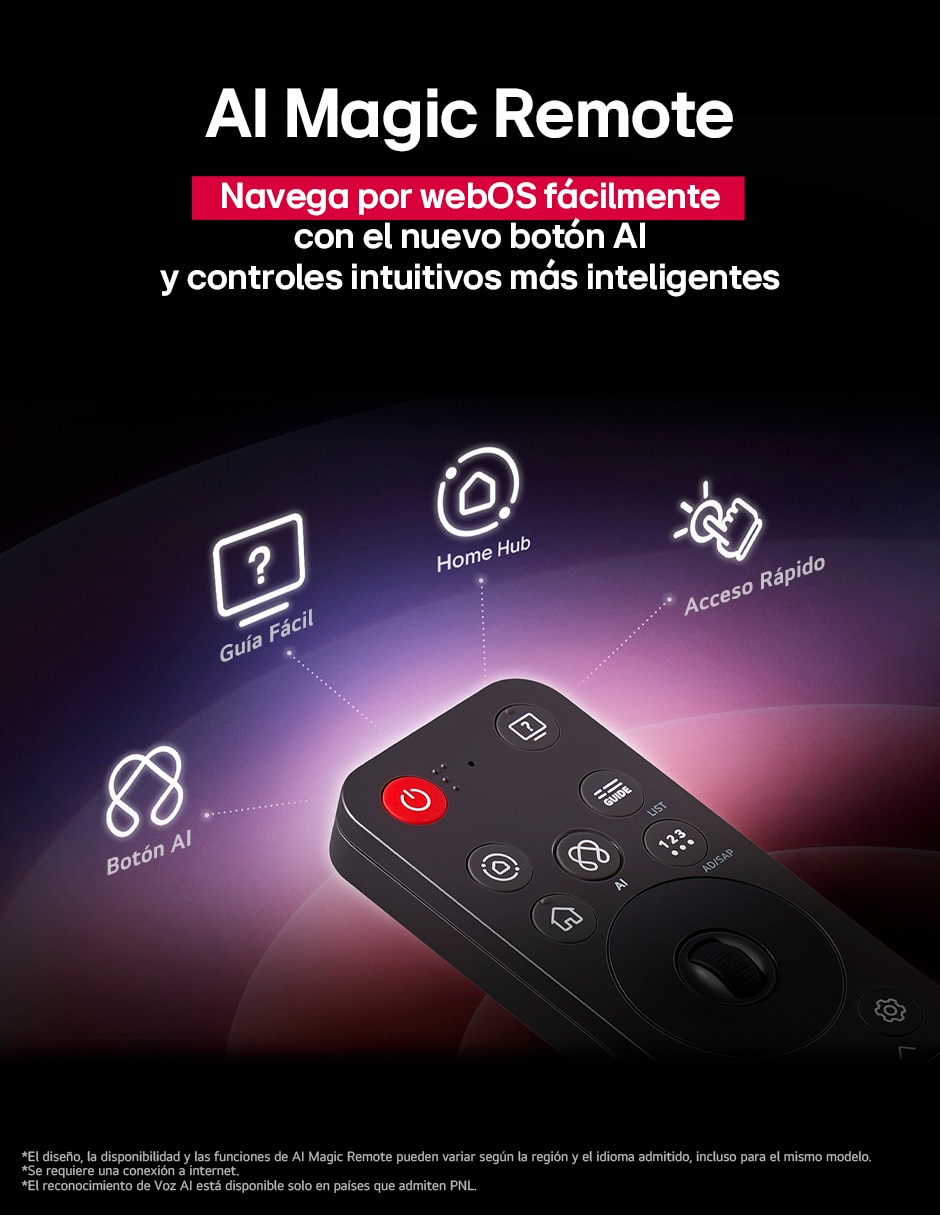 Pantalla Smart TV QNED de 65 pulgadas 4K 65QNED85ASG con WebOS con evo AI 5