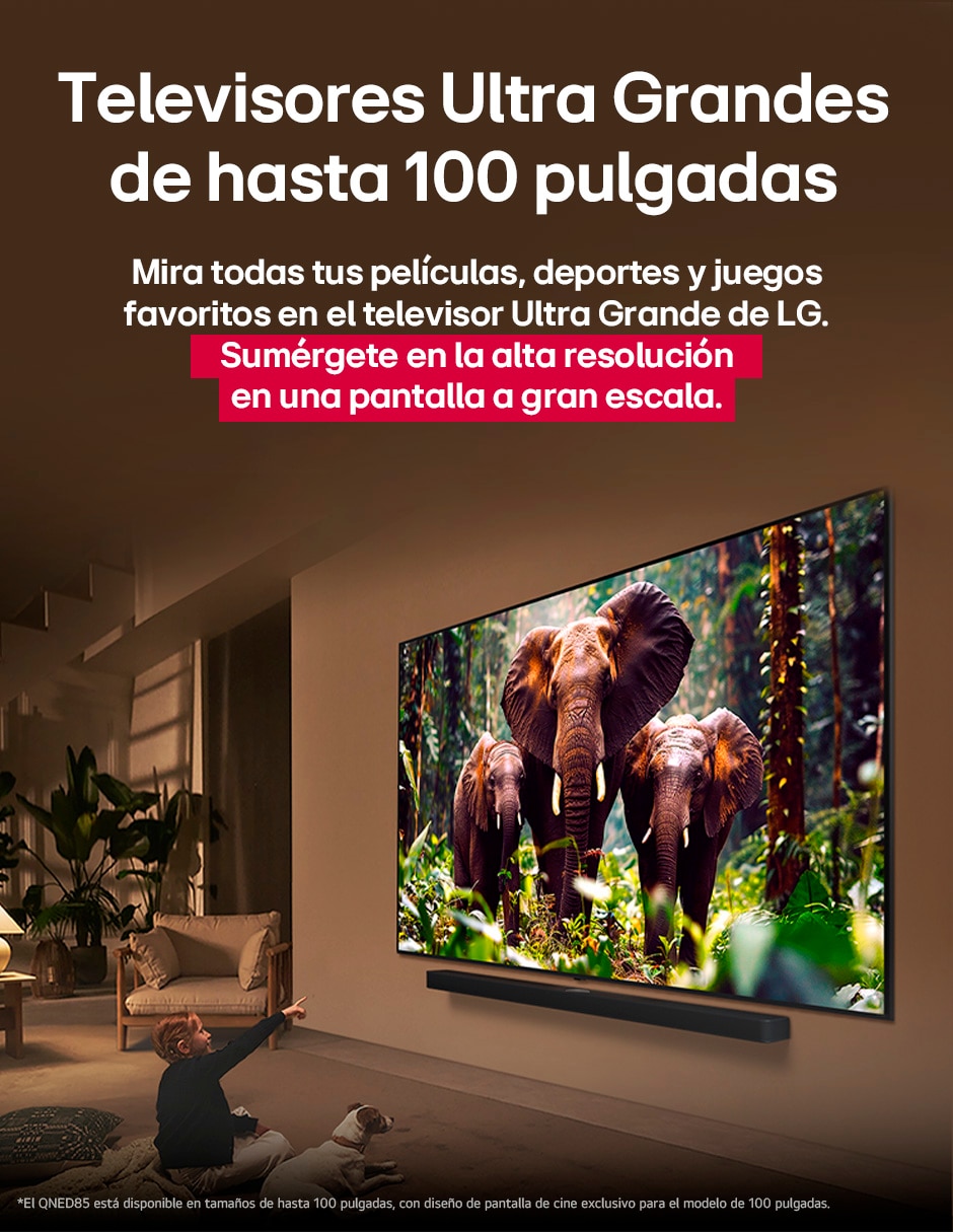 Pantalla Smart TV QNED de 65 pulgadas 4K 65QNED85ASG con WebOS con evo AI 7