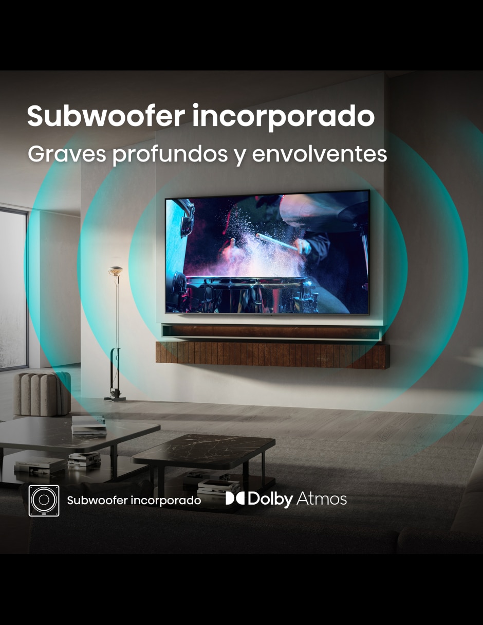 Pantalla Smart TV Mini LED de 55 pulgadas 4K/UHD 55U7QG con Google TV con AI Smooth Motion 2
