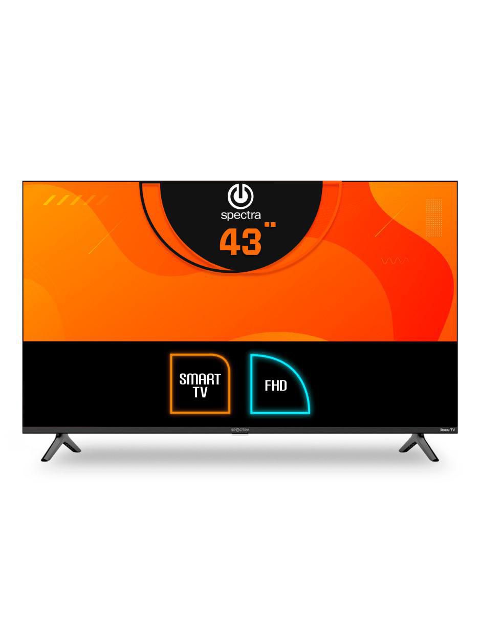 Pantalla Smart TV LED de 43 pulgadas Full HD 43-RSPF con Roku TV 6