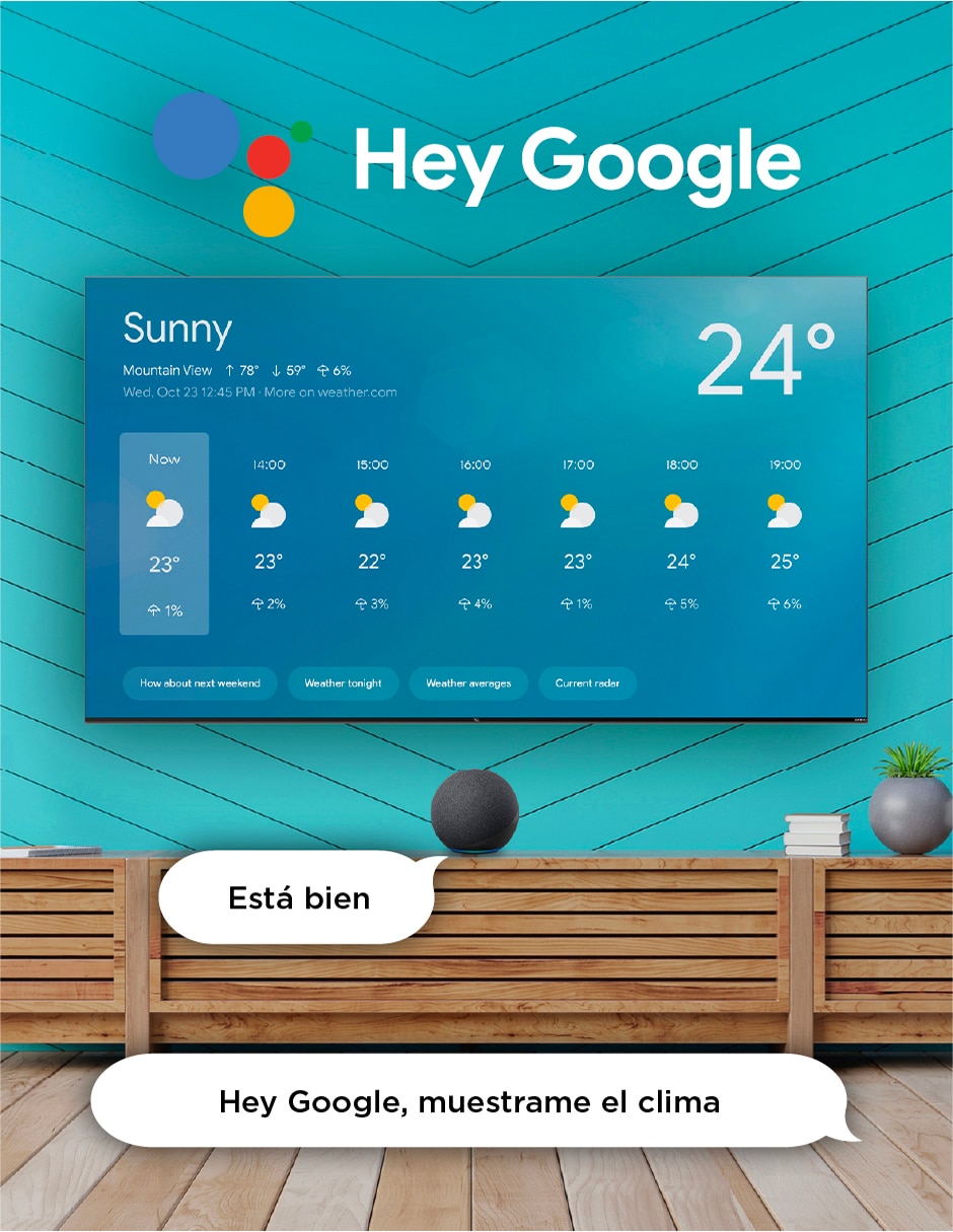 Pantalla Smart TV LED de 55 Pulgadas 4K/UHD 55S451G con Google TV 9