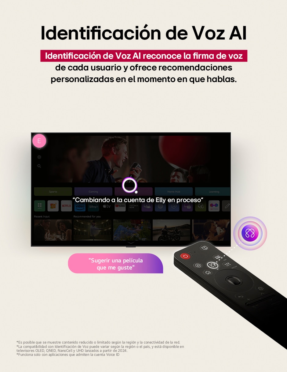 Pantalla Smart TV QNED de 75 pulgadas 4K 75QNED9MASA con WebOS con evo AI True Wireless 6