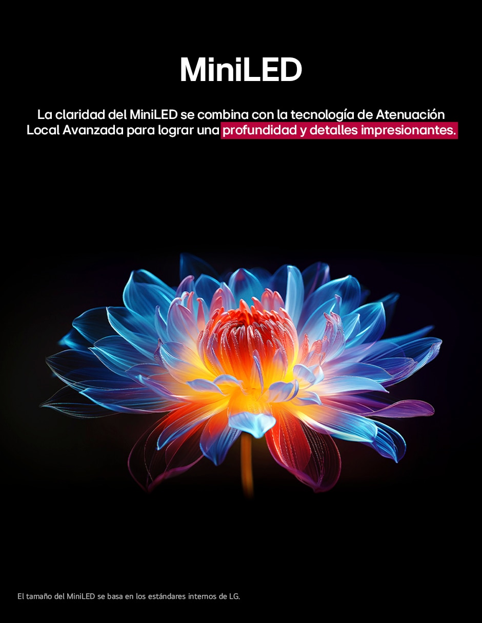Pantalla Smart TV QNED de 75 pulgadas 4K 75QNED9MASA con WebOS con evo AI True Wireless 10