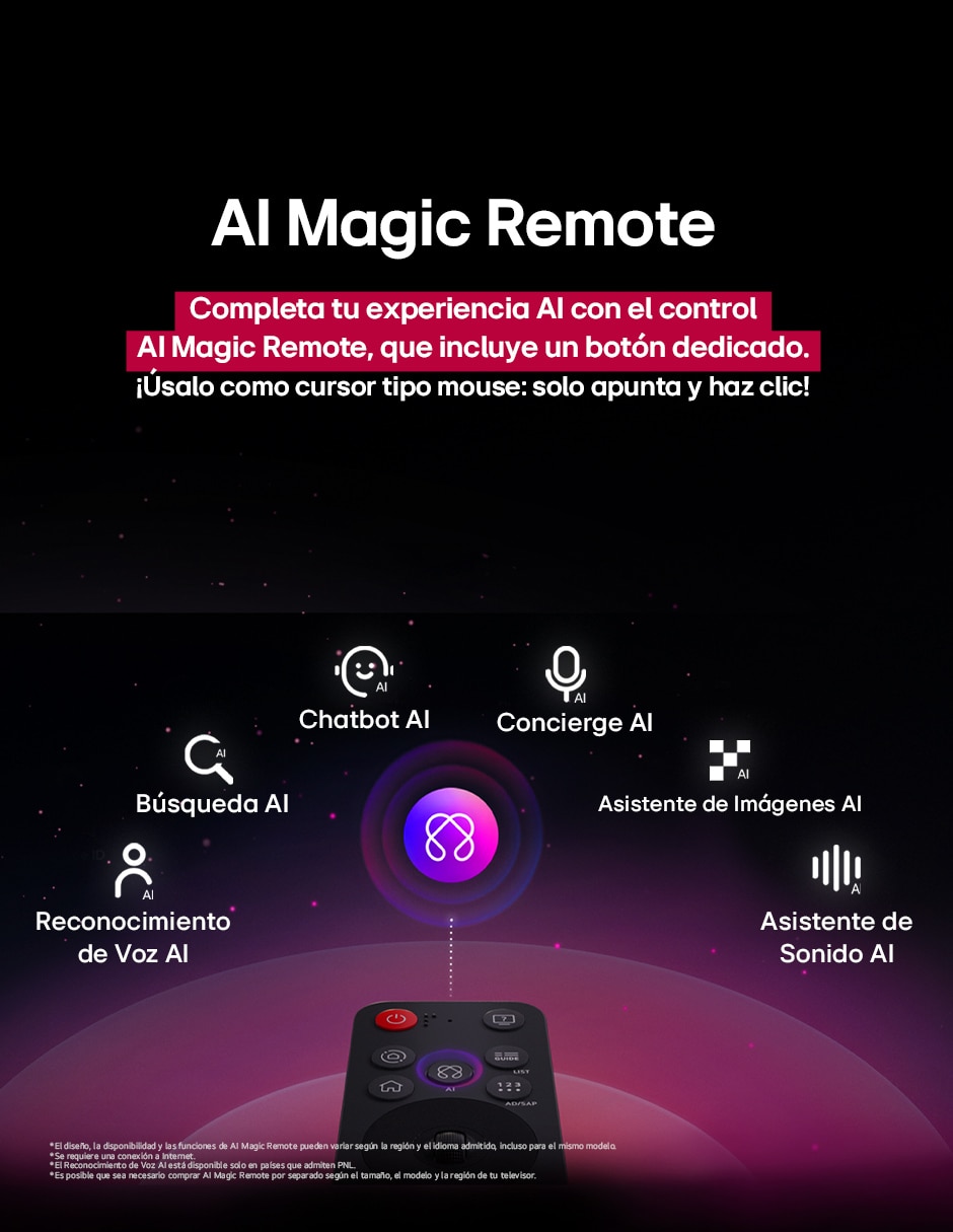 Pantalla Smart TV LG UHD de 55 pulgadas 4K 55UA8050PSA con AI webOS 11