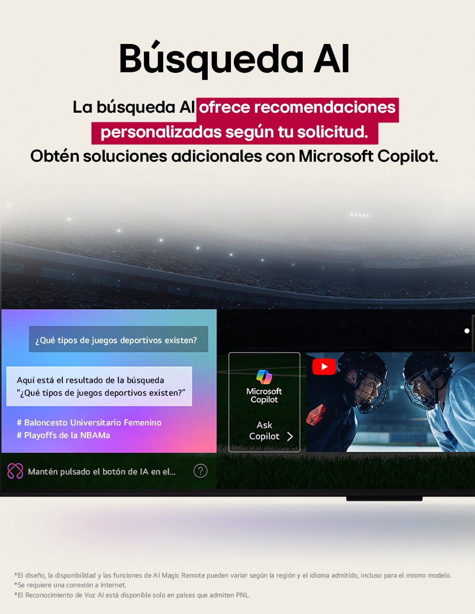 Pantalla Smart TV NanoCell de 43 pulgadas 4K  43NANO80ASA con WebOS con AI webOS 3