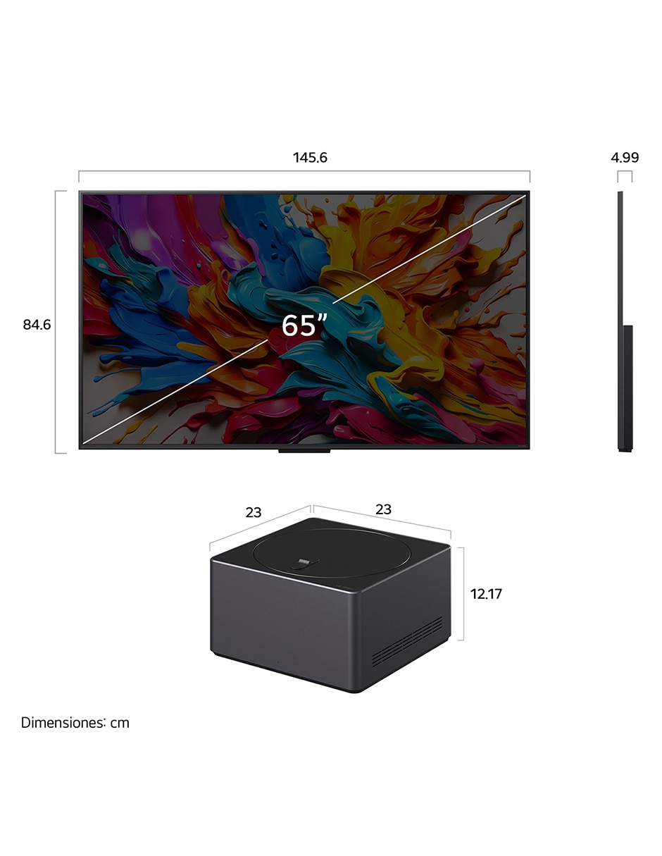 Pantalla smart tv qned "de" 65 pulgadas 4k 65qned9masa "con" webos no aplica "con" evo ai true wireless 9