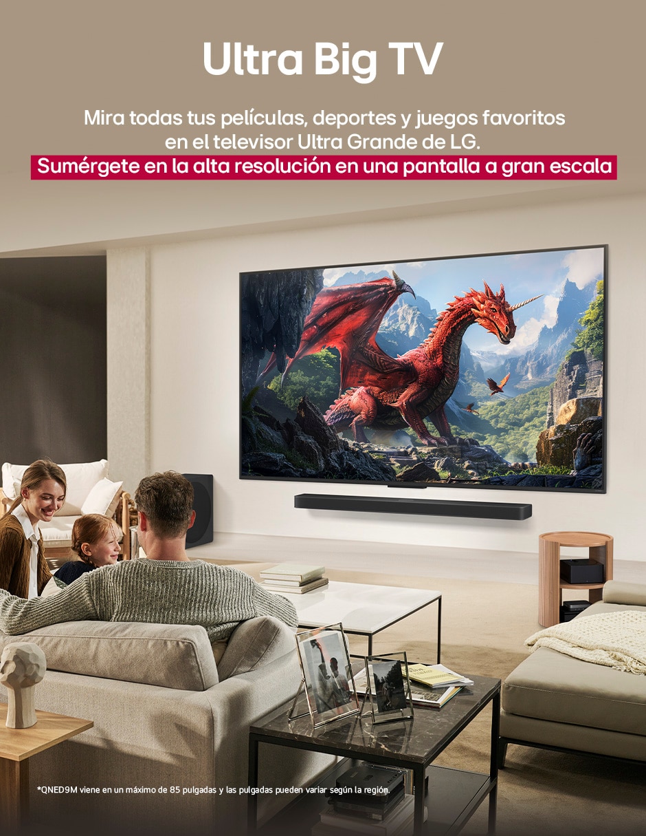 Pantalla smart tv qned "de" 65 pulgadas 4k 65qned9masa "con" webos no aplica "con" evo ai true wireless 3