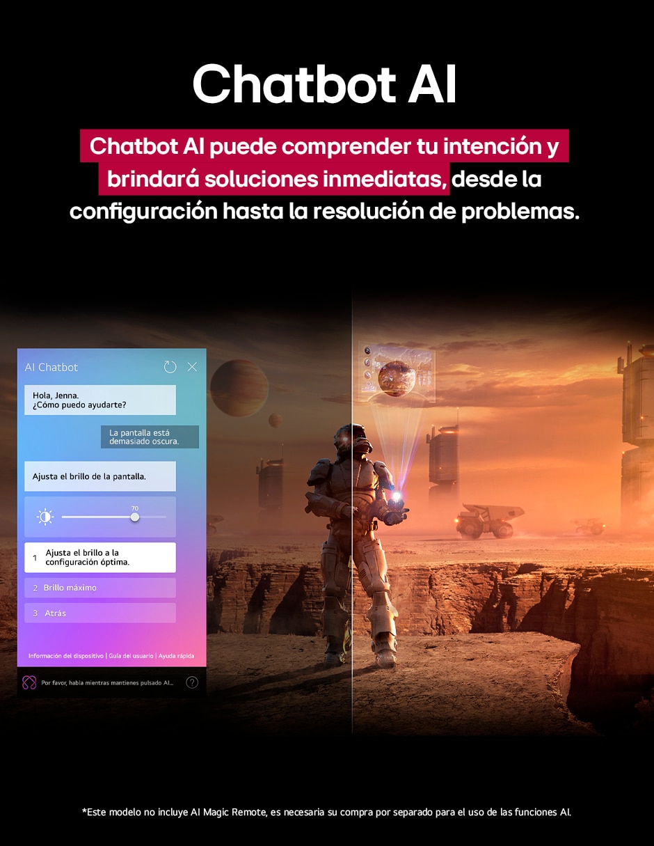 Pantalla Smart TV Crystal UHD de 43 pulgadas 4K 43UA7500PSA con AI WebOs 7