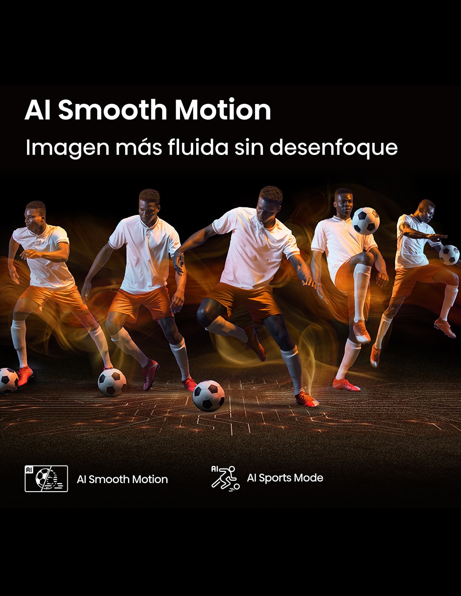 Pantalla Smart TV UHD de 65 pulgadas 4K/UHD 65A65NV con AI Sports Mode 3