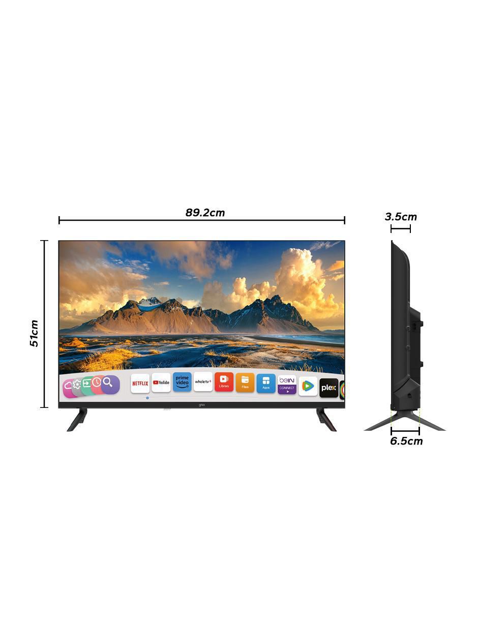 Pantalla Smart TV LED de 40 pulgadas Full HD g40w25 con Whale OS 9