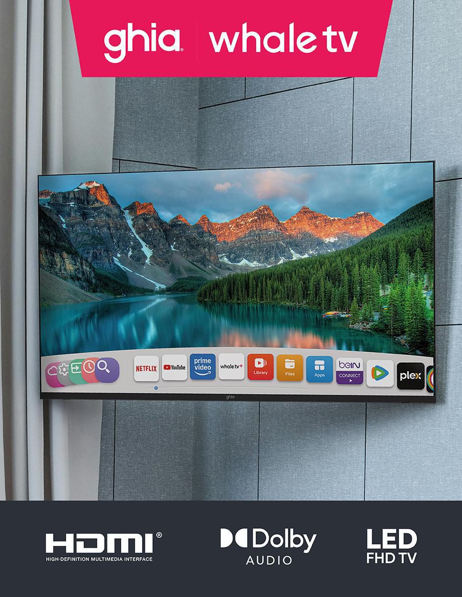 Pantalla Smart TV LED de 40 pulgadas Full HD g40w25 con Whale OS 7