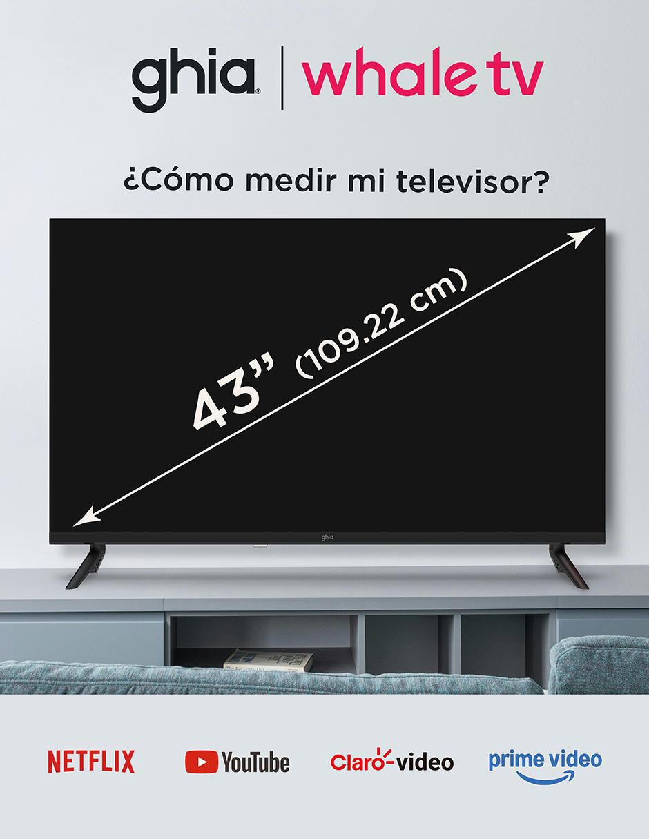 Pantalla Smart TV LEd de 43 pulgadas Full HD g43w25 con Whale OS 8