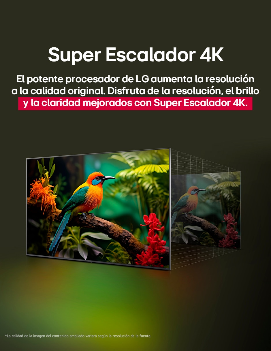 Pantalla Smart TV QNED de 65 pulgadas 4K/UHD 65QNED83ASG con WebOS con AI webOS 5